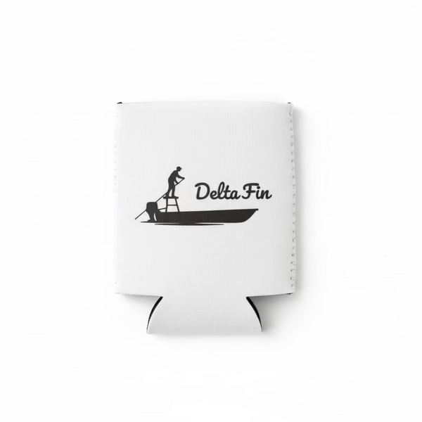 Delta Fin fishing koozie can cooler by Delta Feather
