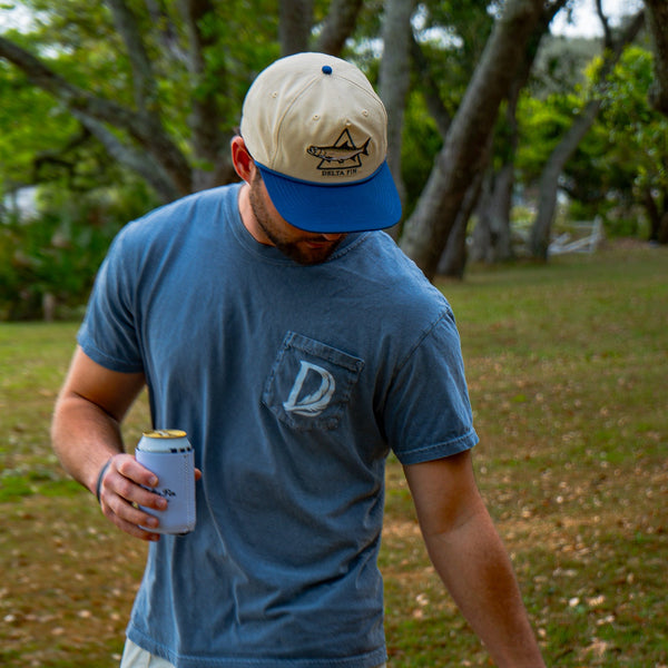 Delta Feather The Silver King tarpon fishing hat for the flats — alternate view