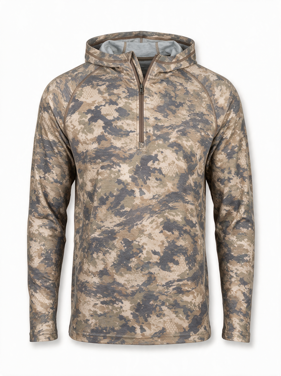 Gathering 1/4 Zip Hoodie (Broomsedge)