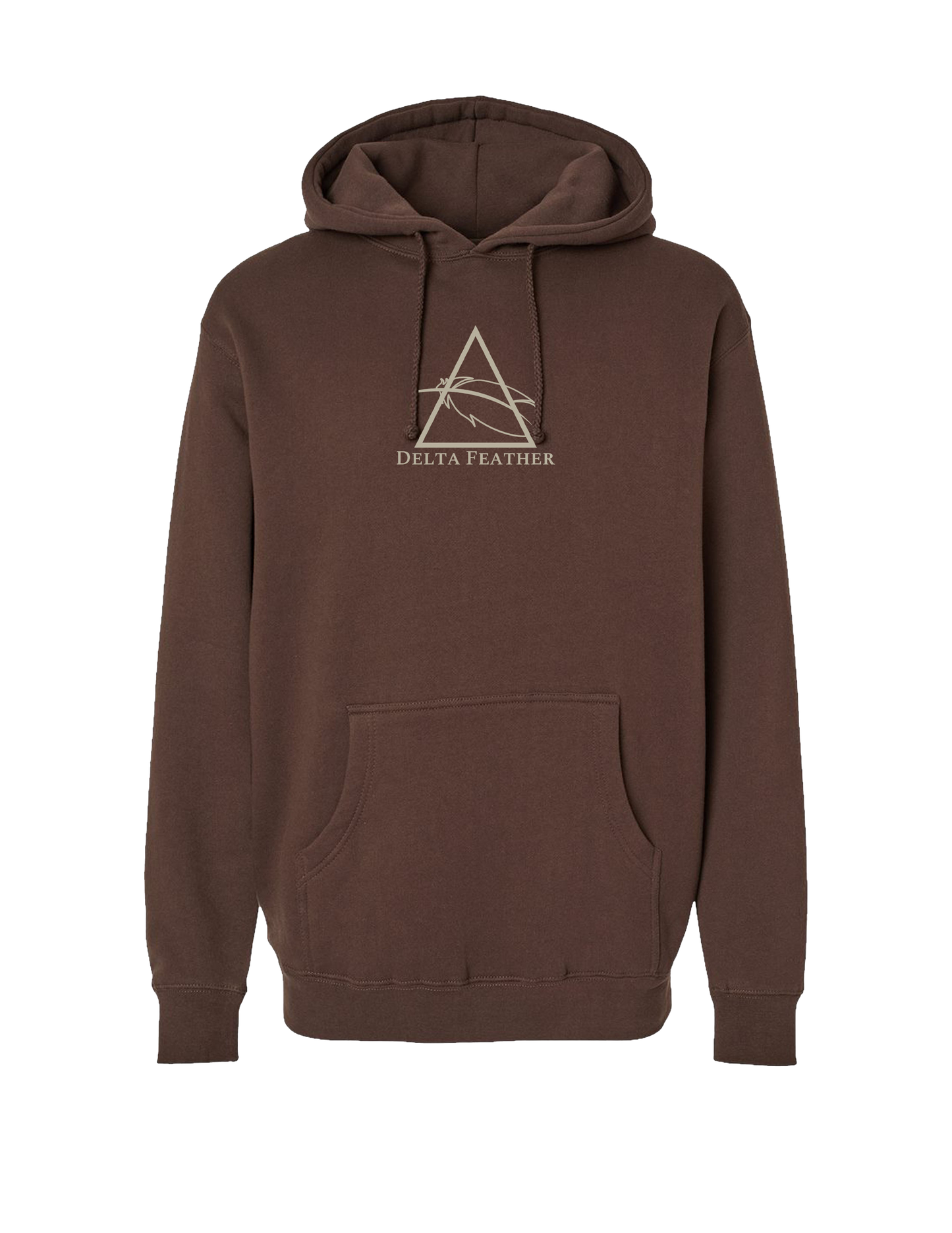 Heavyweight Brown Logo Hoodie