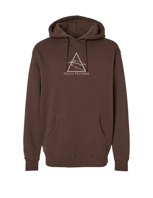 Heavyweight Brown Logo Hoodie