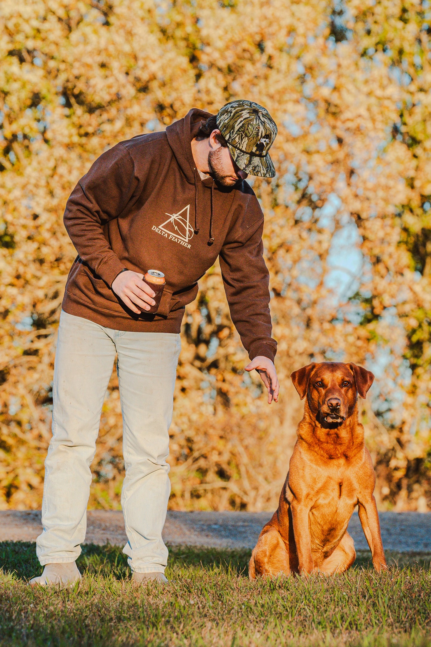 Heavyweight Brown Logo Hoodie