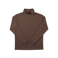 Delta Feather Rendezvous Turtleneck in Coffee Bean, front view