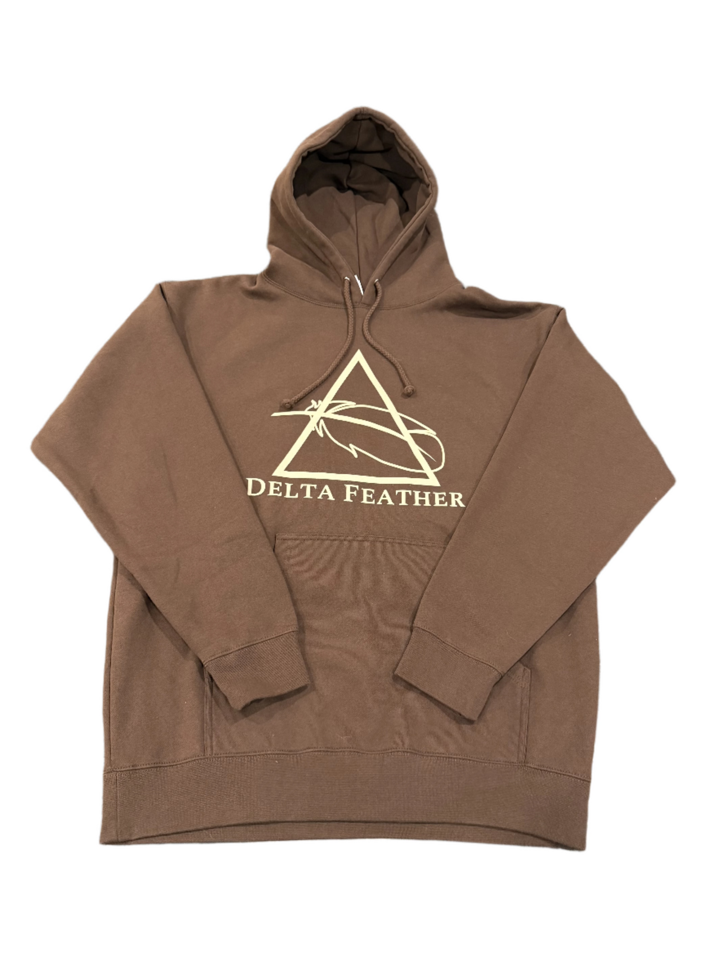 Heavyweight Brown Logo Hoodie