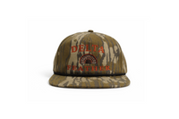 Delta Feather The Tom turkey hunting hat in Bottomland camo