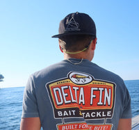 Delta Feather Black OG rope hat with embroidered logo for hunting and the outdoors — alternate view