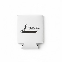 Delta Fin fishing koozie can cooler by Delta Feather