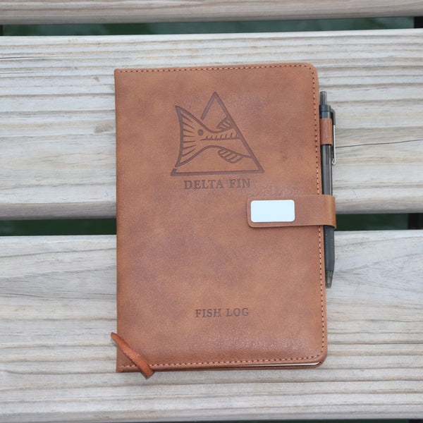 Delta Fin premium fishing log journal by Delta Feather