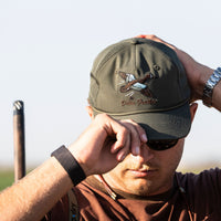 Delta Feather The Blue Rocket blue-wing teal hat — alternate view