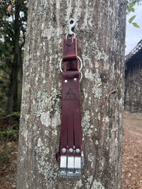 Delta Feather Leg Lok handmade leather duck strap for waterfowl hunters — extra view