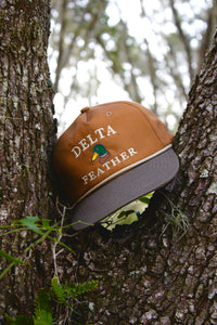 Delta Feather The Boss mallard duck hunting hat — detail view