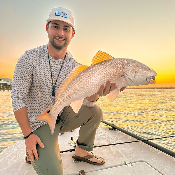 Delta Feather The Topwater bass fishing trucker hat — alternate view